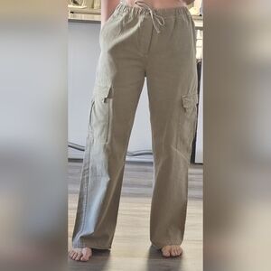 Zara Kargo Denim Pants